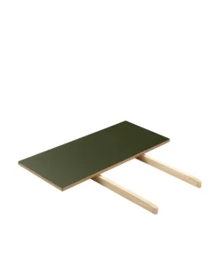 Poul M. Volther C35 - Lille tillægsplade - Eg - Linoleum - Olive- Spiseborde
