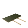 Poul M. Volther C35 - Stor tillægsplade - Eg - Linoleum - Olive- Spiseborde