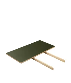 Poul M. Volther C35 - Stor tillægsplade - Eg - Linoleum - Olive- Spiseborde