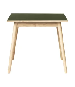 Poul M. Volther C35A - Spisebord - Eg - Linoleum - Olive- Spiseborde