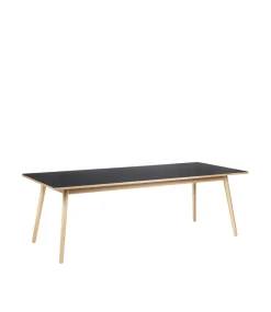 Poul M. Volther C35C - Spisebord - Eg - Linoleum - Nero- Spiseborde