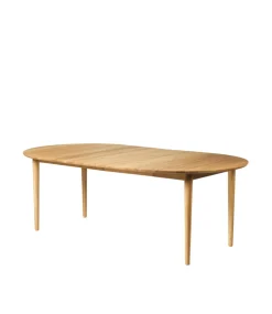 Unit10 C62E Bjørk - Spisebord m/2 tillægsplader - Eg- Spiseborde