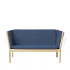 Erik Ole Jørgensen J148 - 2 pers. sofa - Eg - Dark Blue (36)- 2 Personers Sofa