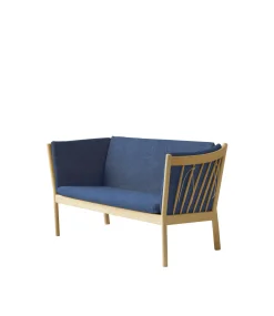 Erik Ole Jørgensen J148 - 2 pers. sofa - Eg - Dark Blue (36)- 2 Personers Sofa