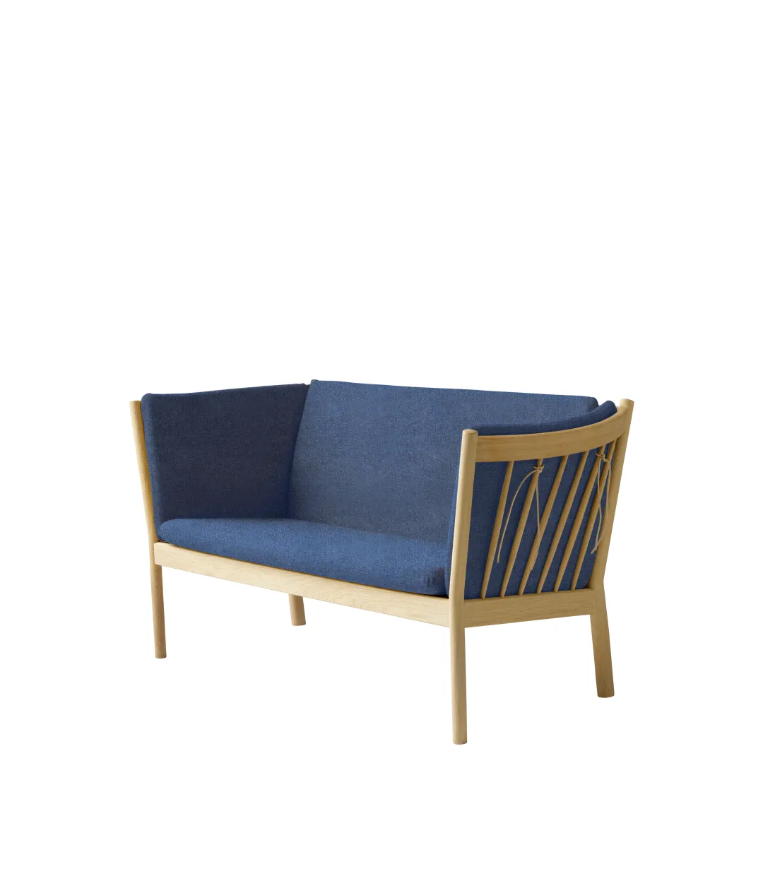 Erik Ole Jørgensen J148 - 2 pers. sofa - Eg - Dark Blue (36)- 2 Personers Sofa