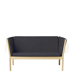 Erik Ole Jørgensen J148 - 2 pers. sofa - Eg - Dark Grey (28)- 2 Personers Sofa