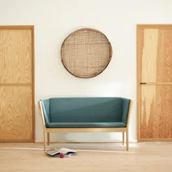 Erik Ole Jørgensen J148 - 2 pers. sofa - Eg - Green (32)- 2 Personers Sofa