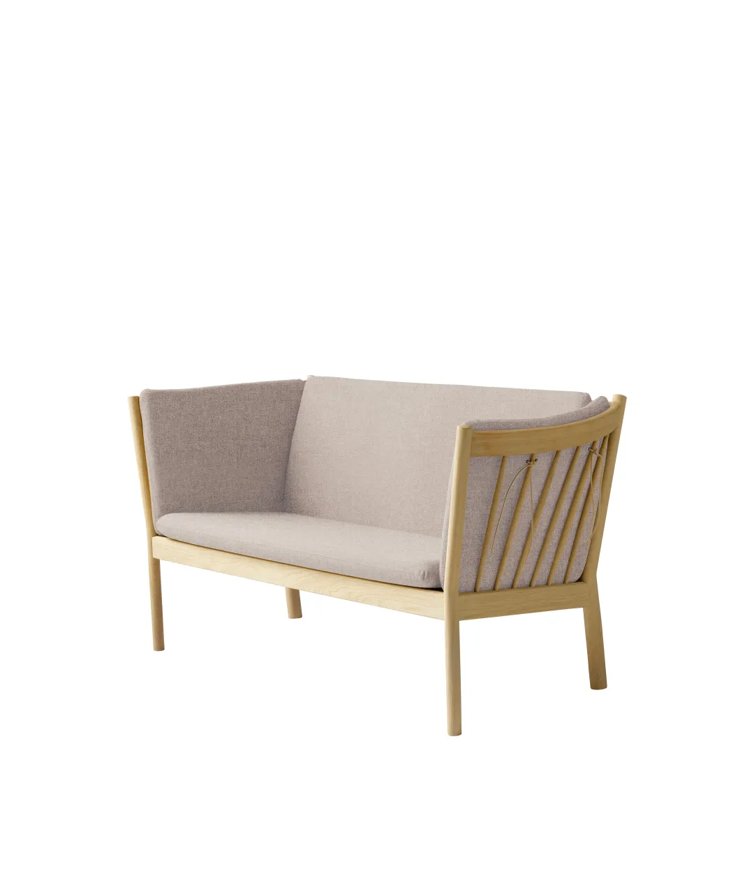 Erik Ole Jørgensen J148 - 2 pers. sofa - Eg - Light Grey (02)- 2 Personers Sofa