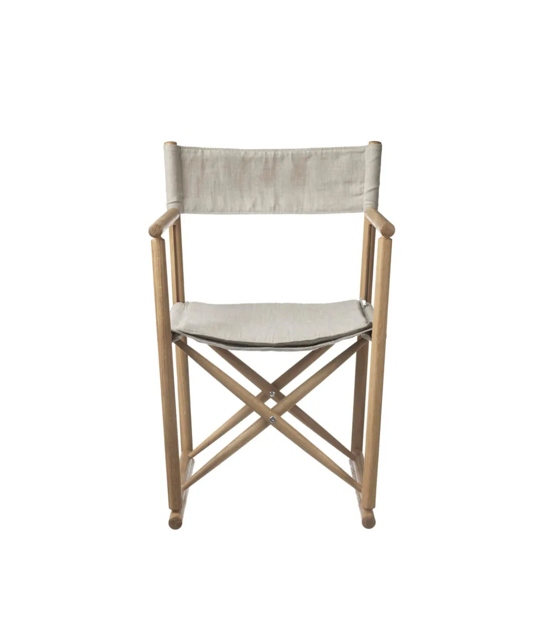 Erik Ole Jørgensen J138 - Foldestol - Eg - Hør - Beige- Spisebordsstole