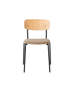 Jakob Thau J182 - Holmen - Stabelstol - Stål - Grain - Taupe- Spisebordsstole