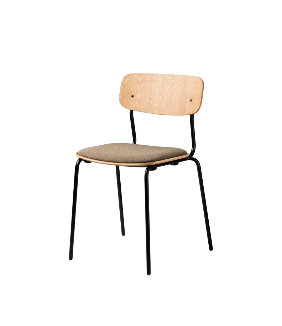 Jakob Thau J182 - Holmen - Stabelstol - Stål - Grain - Taupe- Spisebordsstole