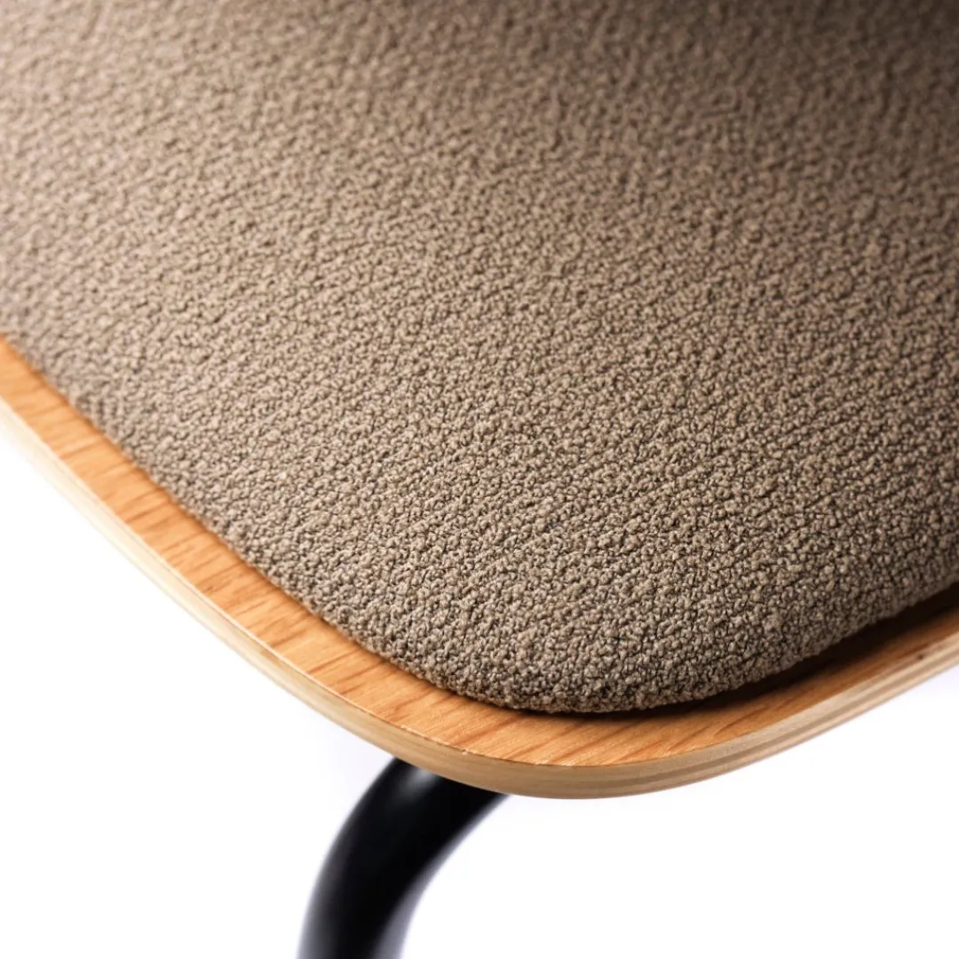Jakob Thau J182 - Holmen - Stabelstol - Stål - Grain - Taupe- Spisebordsstole