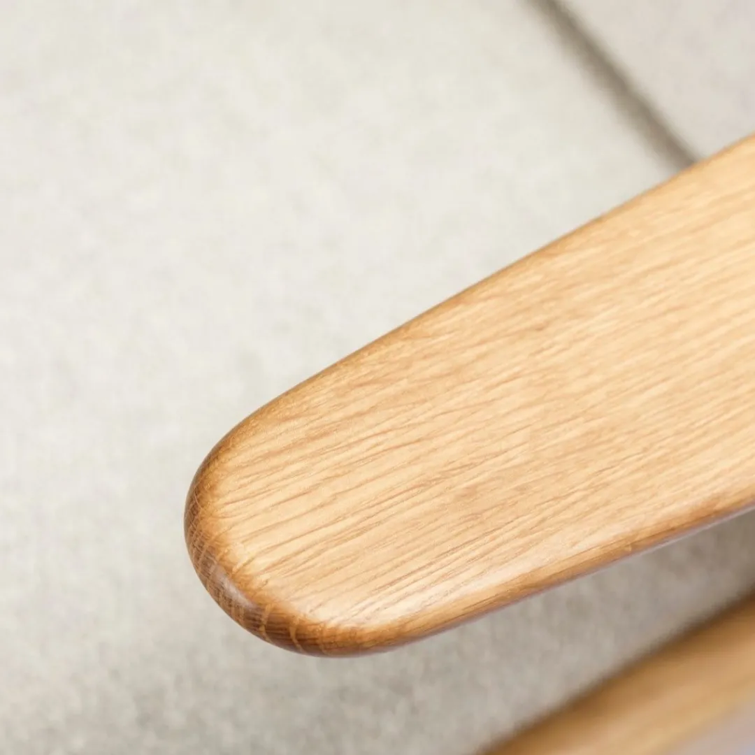 Poul M. Volther J53 - Lænestol - Eg - Beige- Lænestole