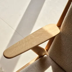 Poul M. Volther J53 - Lænestol - Eg - Beige- Lænestole