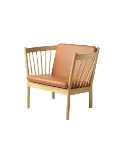 Erik Ole Jørgensen J146 - Lænestol - Eg - Cognac læder- Lænestole