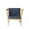 Erik Ole Jørgensen J146 - Lænestol - Eg - Dark Blue (4125)- Lænestole