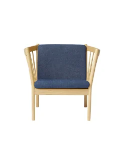 Erik Ole Jørgensen J146 - Lænestol - Eg - Dark Blue (36)- Lænestole