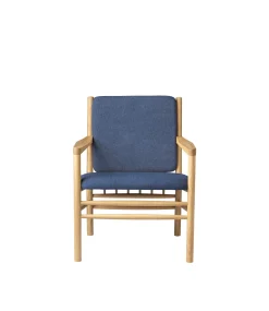 Erik Ole Jørgensen J147 - Lænestol - Eg - Dark Blue (36)- Lænestole