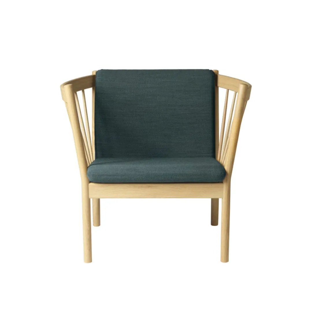 Erik Ole Jørgensen J146 - Lænestol - Eg - Dark Green (4761)- Lænestole