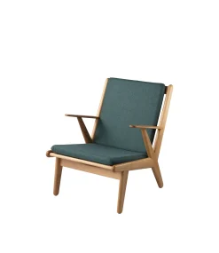 Poul M. Volther J53 - Lænestol - Eg - Green- Lænestole