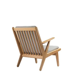 Poul M. Volther J53 - Lænestol - Eg - Light Grey- Lænestole