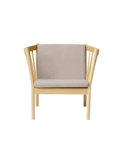 Erik Ole Jørgensen J146 - Lænestol - Eg - Light Grey (02)- Lænestole