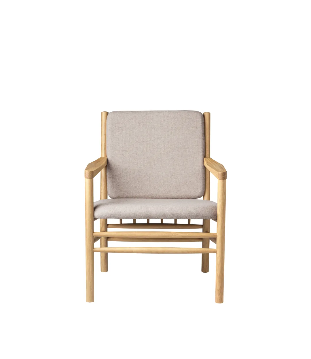 Erik Ole Jørgensen J147 - Lænestol - Eg - Light Grey (02)- Lænestole