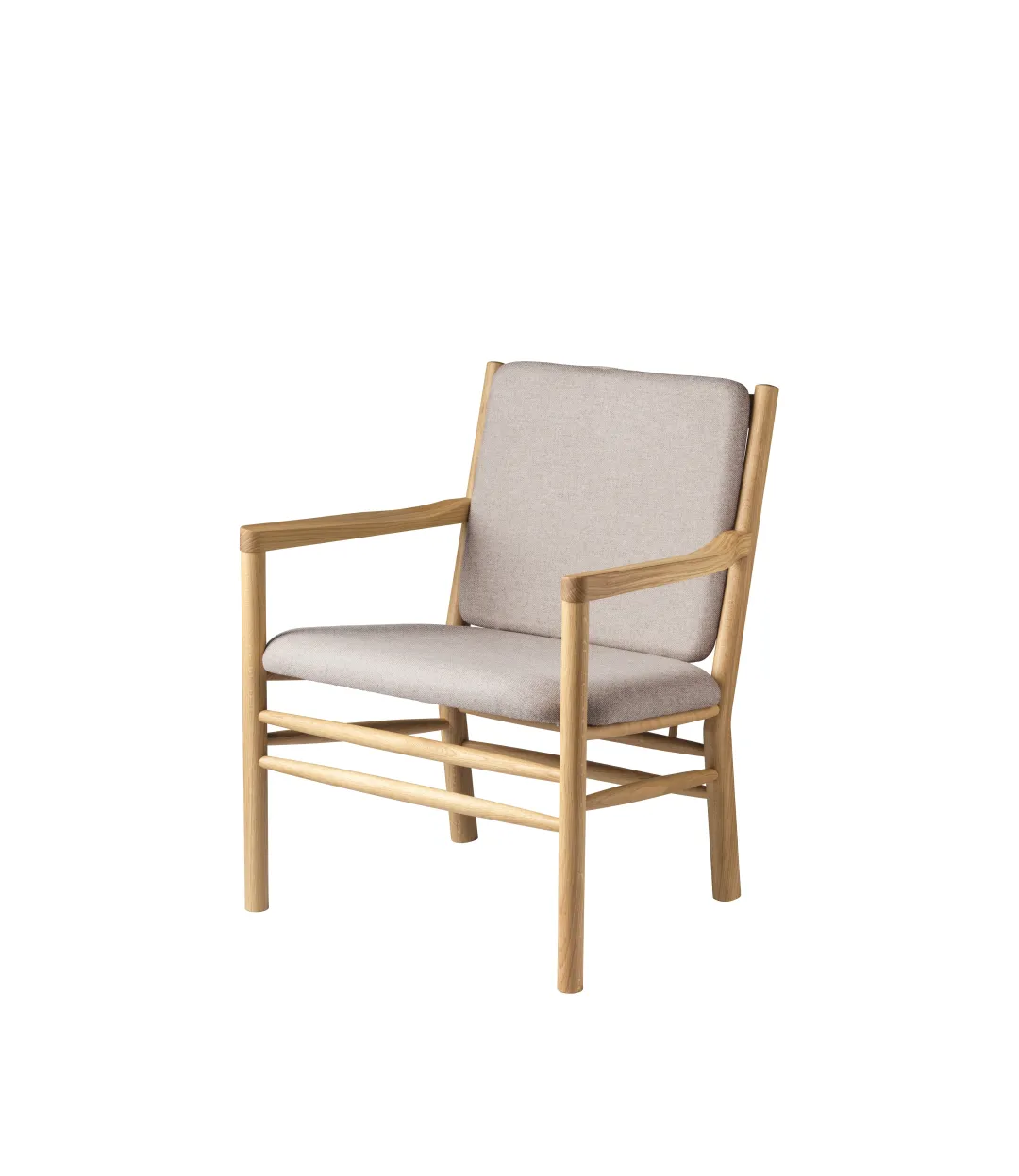 Erik Ole Jørgensen J147 - Lænestol - Eg - Light Grey (02)- Lænestole