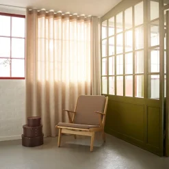Poul M. Volther J53 - Lænestol - Eg - Taupe- Lænestole