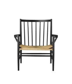 Jørgen Bækmark J82 - Loungestol - Bøg - Jet Black- Lænestole