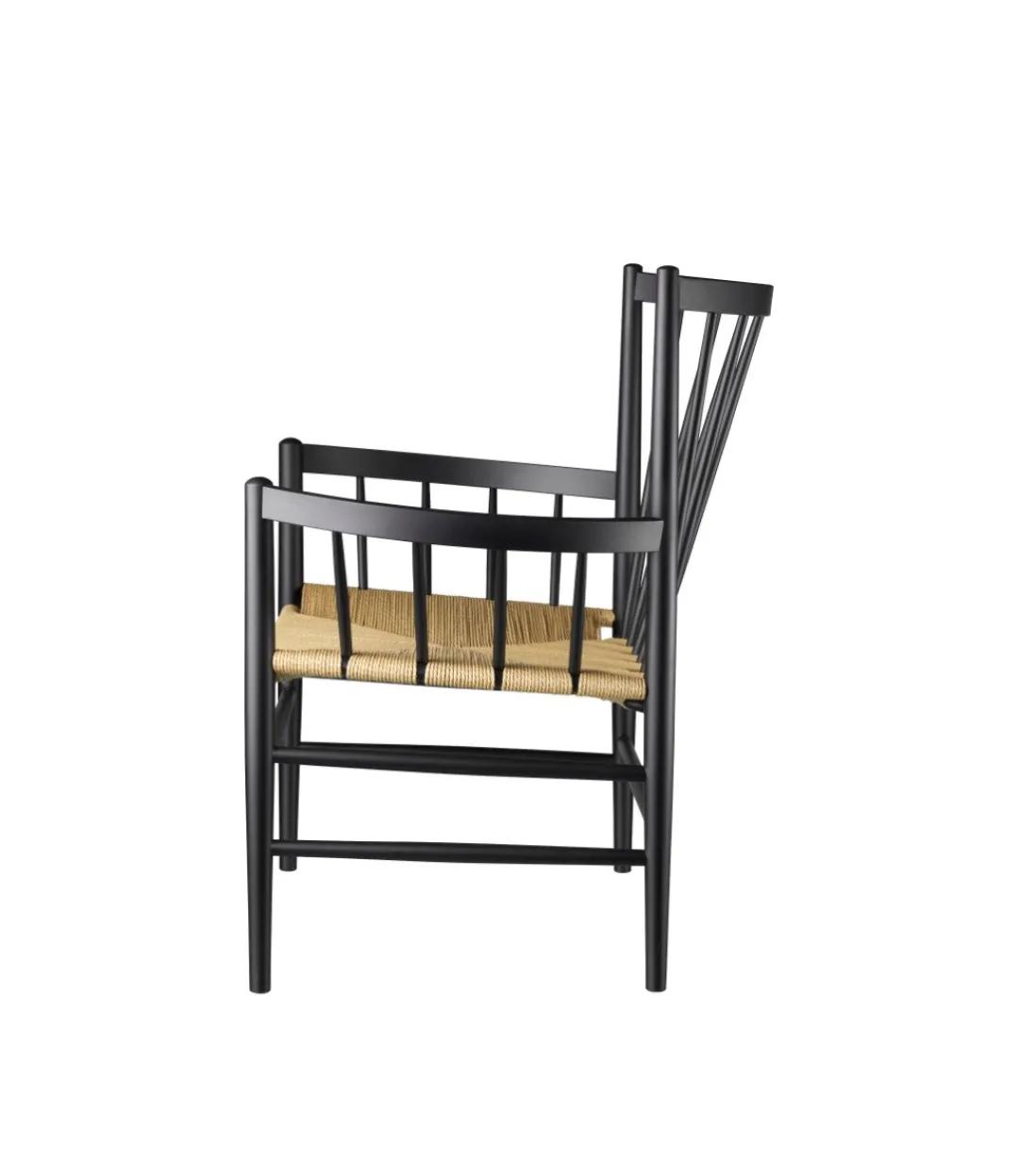 Jørgen Bækmark J82 - Loungestol - Bøg - Jet Black- Lænestole
