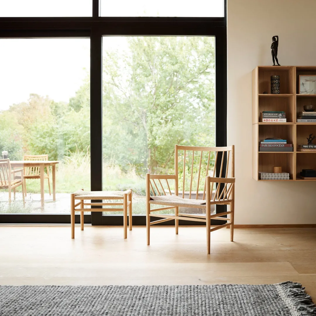 Jørgen Bækmark J82 - Loungestol - Eg- Lænestole