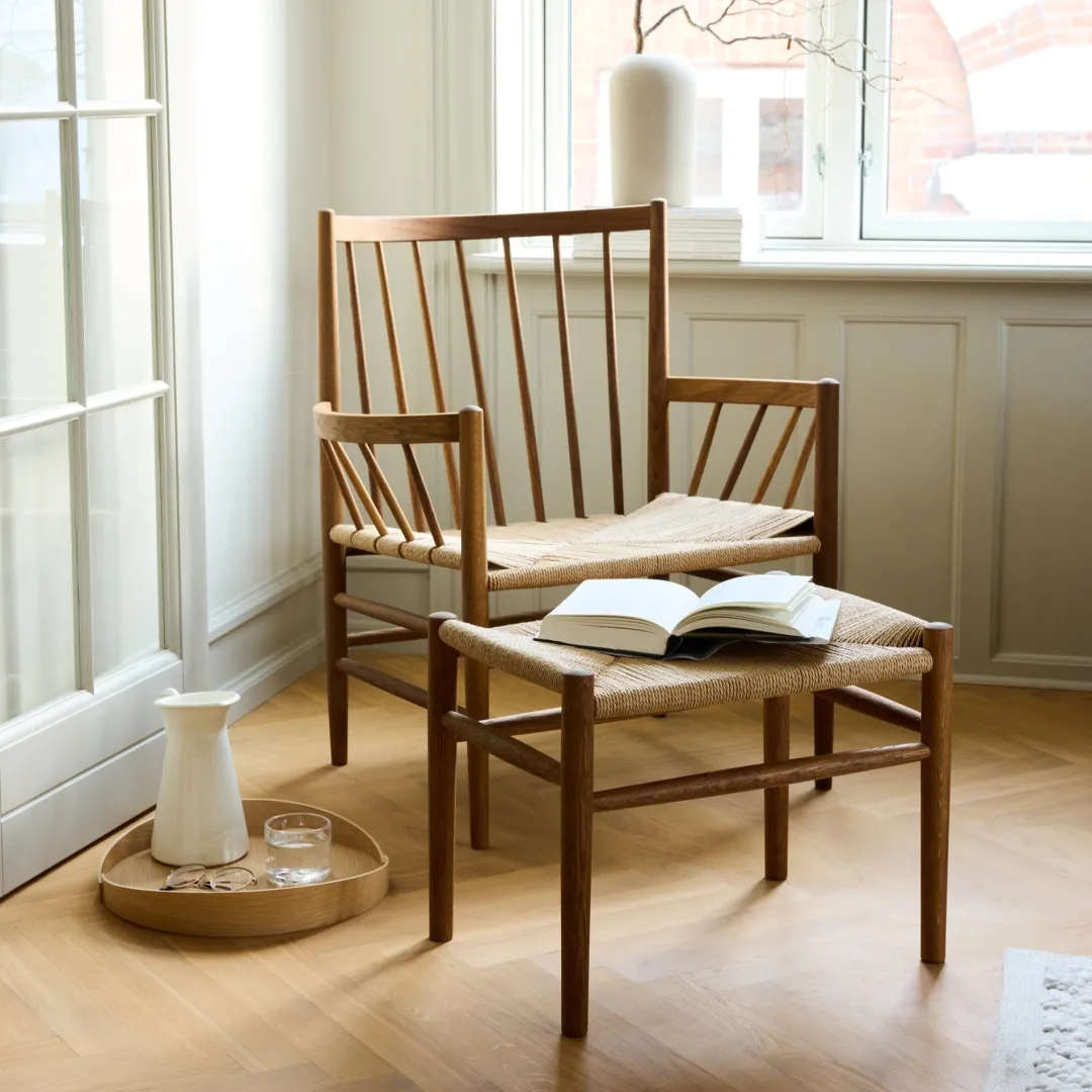Jørgen Bækmark J82 - Loungestol - Røget eg- Lænestole