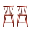 Poul M. Volther J46 - Stol - 2 stk - Bøg - Coral Red- Spisebordsstole