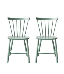 Poul M. Volther J46 - Stol - 2 stk - Bøg - Dusty Green- Spisebordsstole
