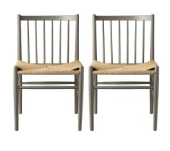 Jørgen Bækmark J80 - Stol - 2 stk - Bøg - Moss Grey- Spisebordsstole