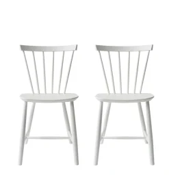 Poul M. Volther J46 - Stol - 2 stk - Bøg - Pure White- Spisebordsstole