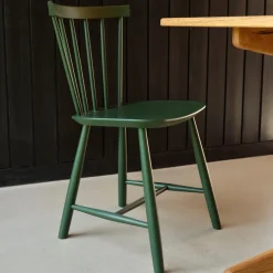Poul M. Volther J46 - Stol - Bøg - Bottle Green- Spisebordsstole