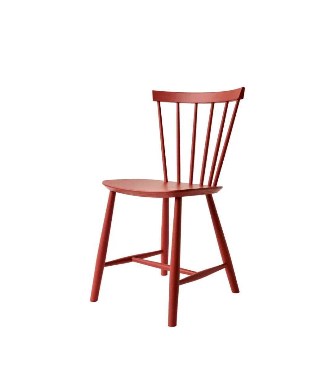 Poul M. Volther J46 - Stol - Bøg - Coral Red- Spisebordsstole