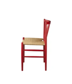 Jørgen Bækmark J80 - Stol - Bøg - Ruby Red- Spisebordsstole