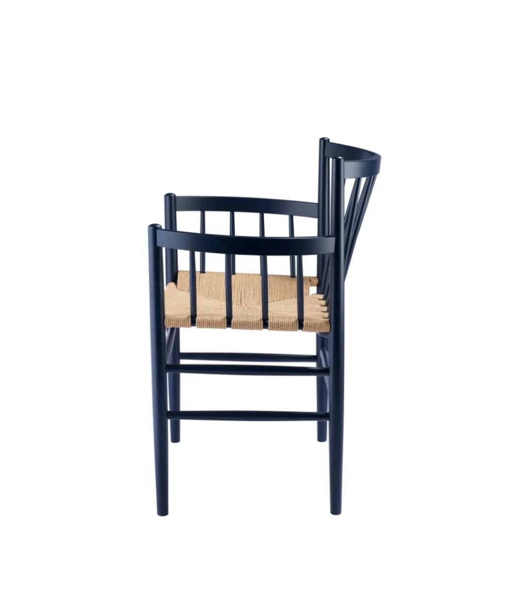 Jørgen Bækmark J81 - Stol - Bøg - Steel Blue- Spisebordsstole