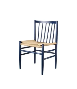 Jørgen Bækmark J80 - Stol - Bøg - Steel Blue- Spisebordsstole
