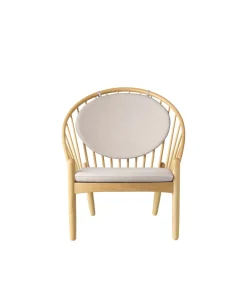 Poul M. Volther J166 Jørna - Stol - Eg - Beige (61)- Lænestole