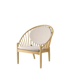 Poul M. Volther J166 Jørna - Stol - Eg - Beige (61)- Lænestole