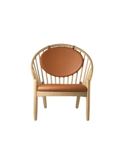 Poul M. Volther J166 Jørna - Stol - Eg - Cognac læder- Lænestole
