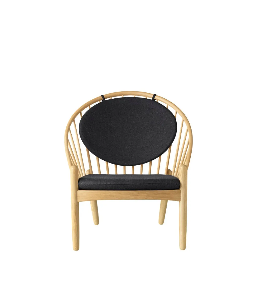 Poul M. Volther J166 Jørna - Stol - Eg - Dark Grey- Lænestole