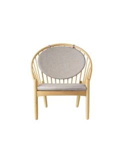 Poul M. Volther J166 Jørna - Stol - Eg - Light Grey- Lænestole