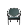 Poul M. Volther J166 Jørna - Stol - Jet Black - Green- Lænestole