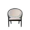 Poul M. Volther J166 Jørna - Stol - Jet Black - Beige (61)- Lænestole