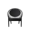Poul M. Volther J166 Jørna - Stol - Jet Black - Dark Grey- Lænestole